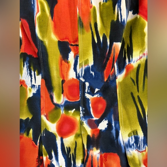 Calvin Klein Women's Linen Blend Fit N Flare Sleeveless Dress size 10 - Picture 7 of 10